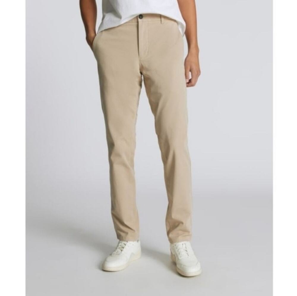 NWT Everlane The Cotton Linen Khaki Chino Pants Mens Wide Leg Size 40x32